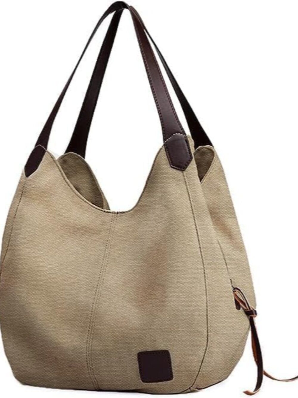 Women Canvas Hobo Purse Multi Pocket Handbags Shoulder Bags Totes Purses